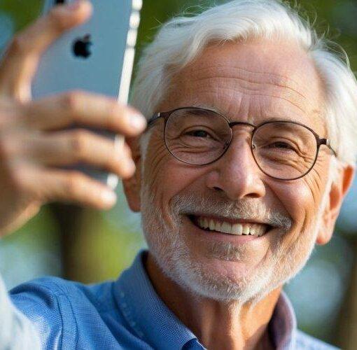 Zu sehen ist das Bild 1 zum Beitrag mit dem Thema: Opa Selfie